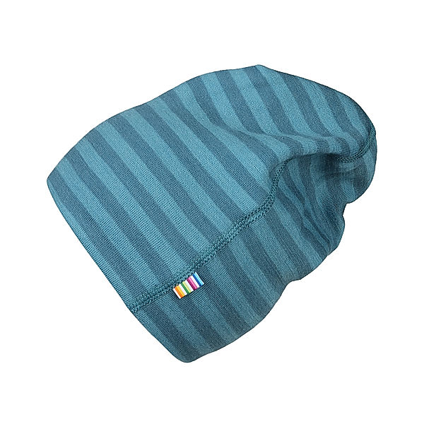 Joha Woll-Beanie 4046 KIDS in blue stripe