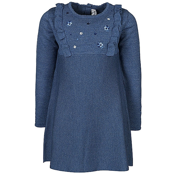 Tartine et Chocolat Woll-Langarmkleid BABY GRAND MAMAN in blau