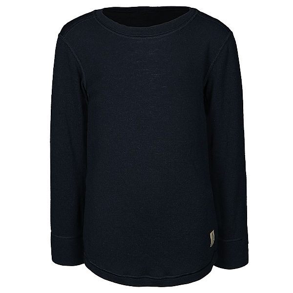 NORDIC LABEL Woll-Langarmshirt FINN in dunkelblau