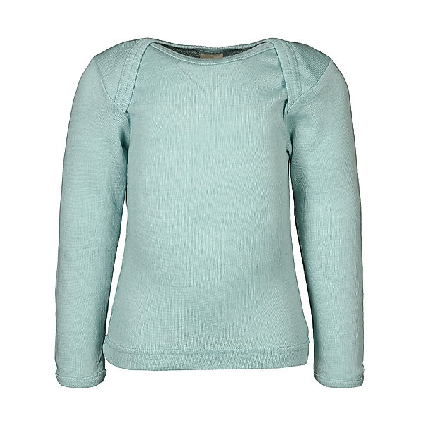 ENGEL Woll-Langarmshirt SEIDENBABY in gletscherblau