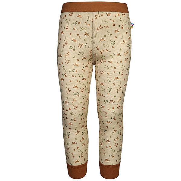 Joha Woll-Leggings 70 - FLOWER KIDS in sand