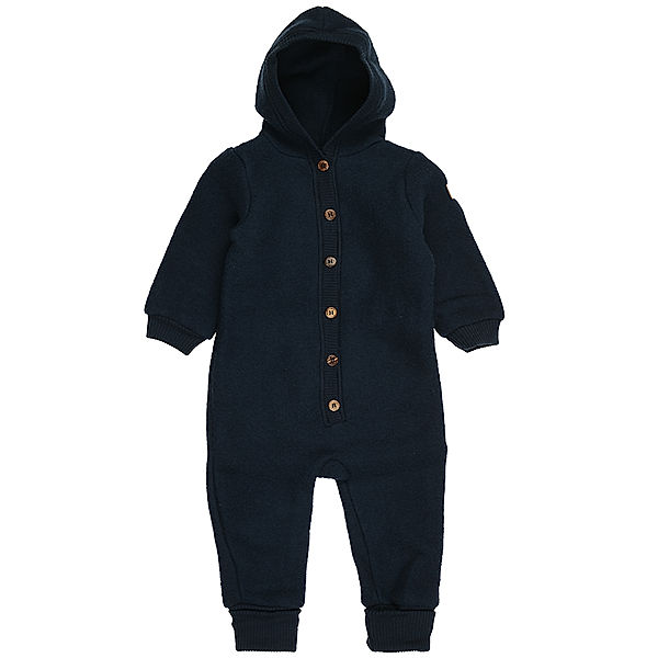 mikk-line Woll-Overall MERINO mit Kapuze in blue nights