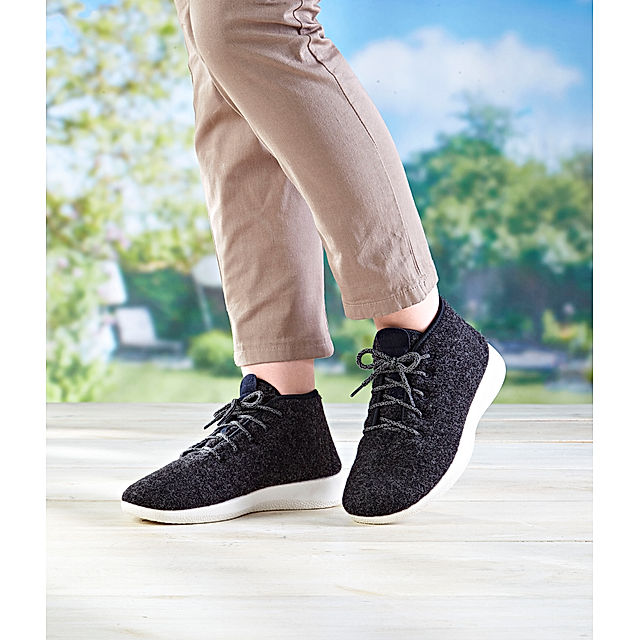 Woll-Sneaker, knöchelhoch Größe: 41 anthrazit | Weltbild.de