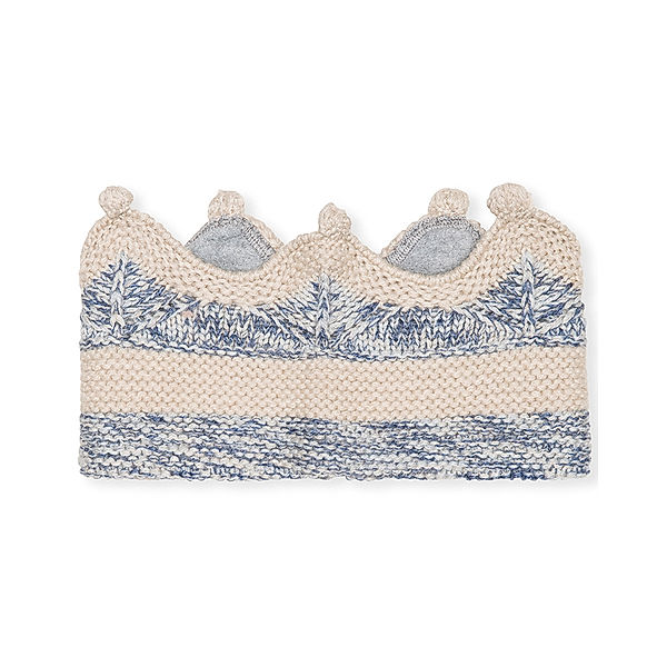 MINI A TURE Woll-Stirnband MATCINNI meliert in angora cream