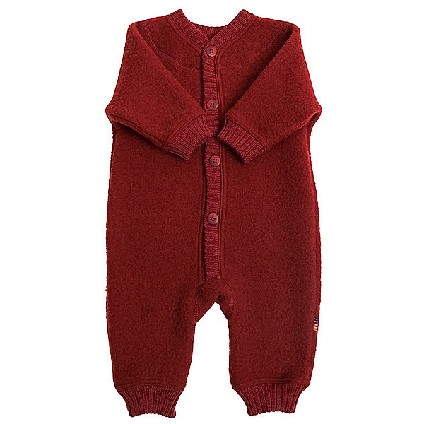 Joha Woll-Strampler WOOL BABY in bordeaux