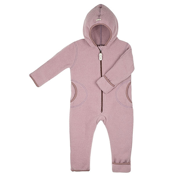 PURE PURE BY BAUER Wollfleece-Kapuzenoverall SOFTNESS in mauve