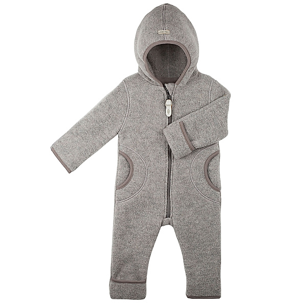 PURE PURE BY BAUER Wollfleece-Kapuzenoverall SOFTNESS in moonrock