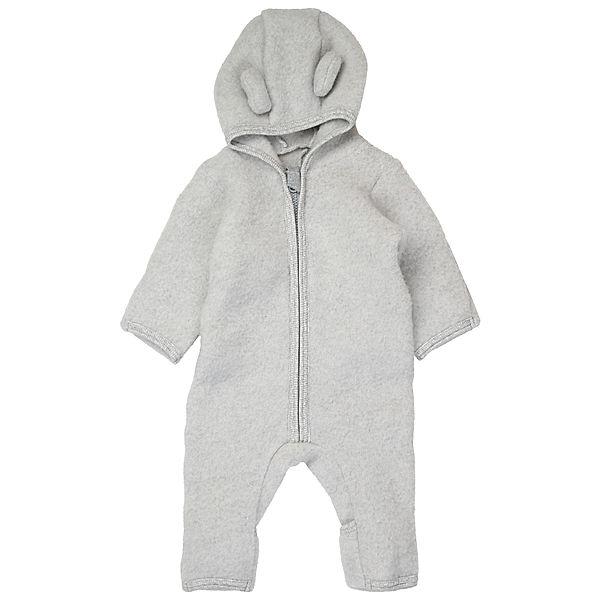 Huttelihut Wollfleece-Overall ALLIE in light grey