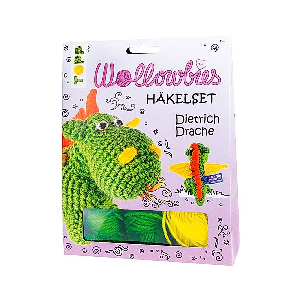 Wollowbies Häkelset Dietrich Drache