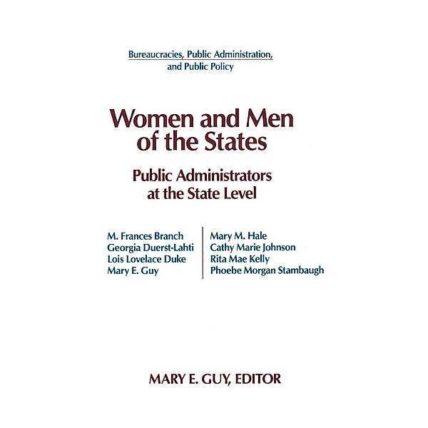 Women and Men of the States, Mary E. Guy, Kenneth J Meier