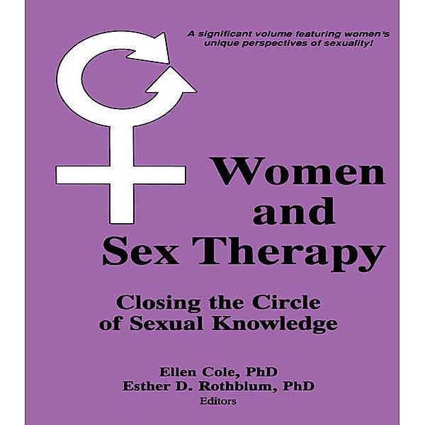 Women and Sex Therapy, Ellen Cole, Esther D Rothblum