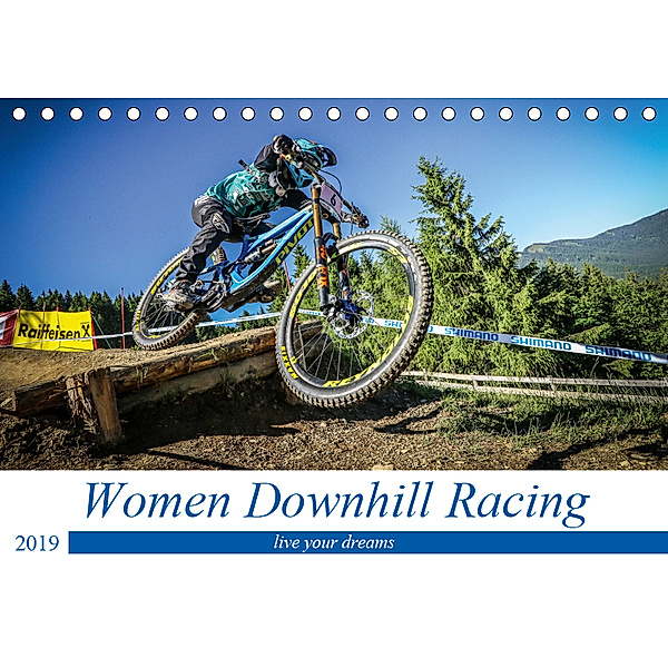 Women Downhill Racing 2019 (Tischkalender 2019 DIN A5 quer), Arne Fitkau