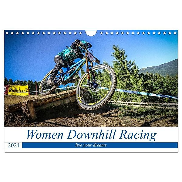 Women Downhill Racing (Wandkalender 2024 DIN A4 quer), CALVENDO Monatskalender, Arne Fitkau