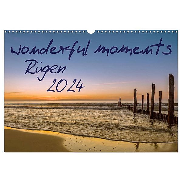 wonderful moments - Rügen 2024 (Wandkalender 2024 DIN A3 quer), CALVENDO Monatskalender, HeschFoto