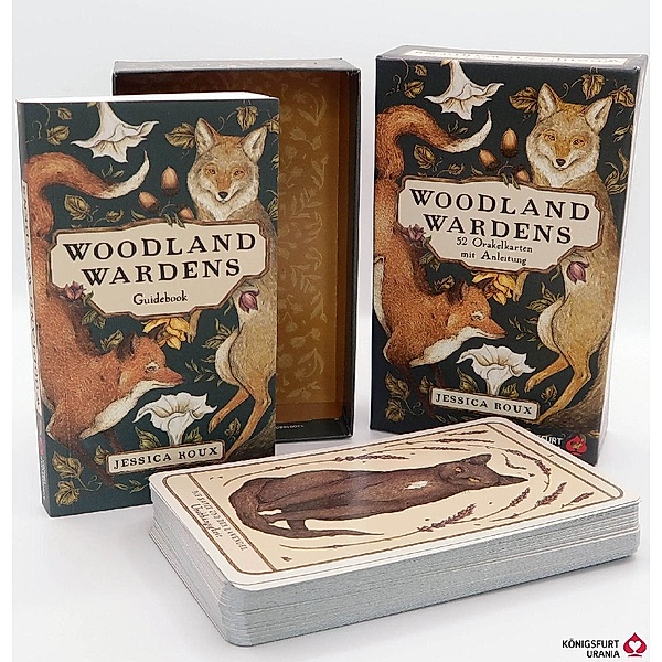 Woodland Wardens: 52 Orakelkarten mit Booklet, m. 1 Buch, m. 52 Beilage, 2 Teile, Jessica Roux