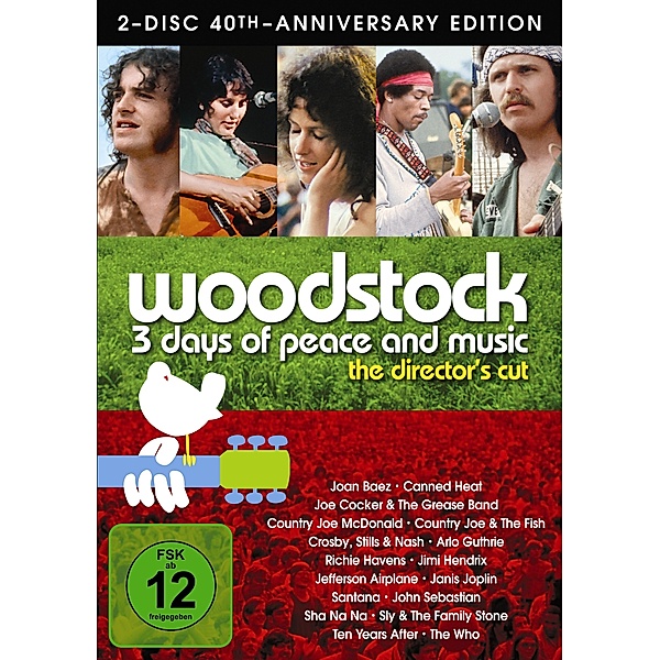 Woodstock - 40th Anniversary Edition, Joe Cocker Country Joe and the Fish Joan Baez