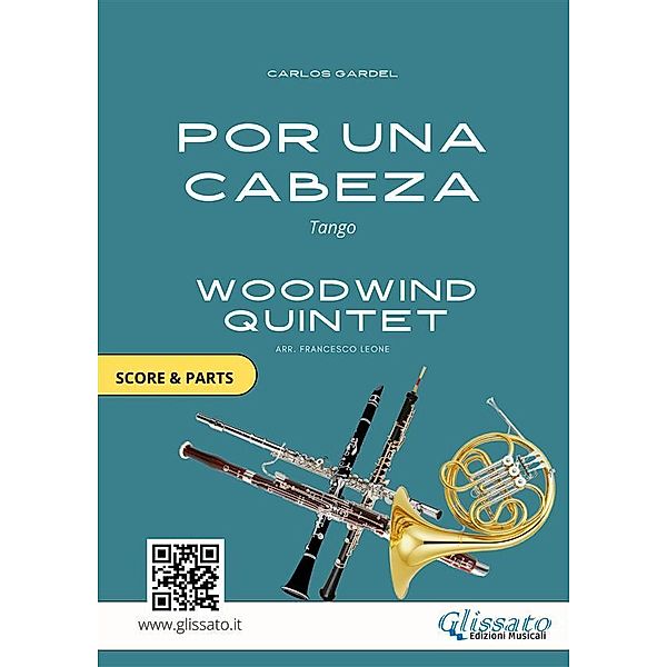 Woodwind Quintet sheet music: Por Una Cabeza (score & parts), Carlos Gardel