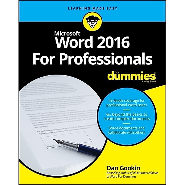 Word 2016 For Professionals For Dummies, Dan Gookin