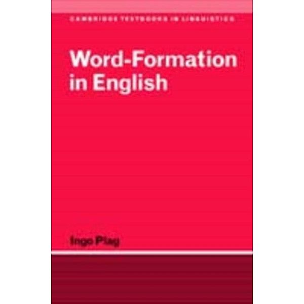 Word-Formation in English, Ingo Plag