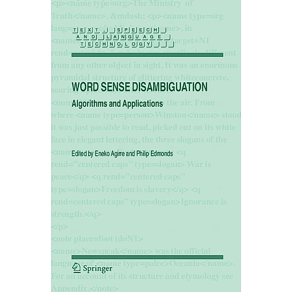 Word Sense Disambiguation / Text, Speech and Language Technology Bd.33