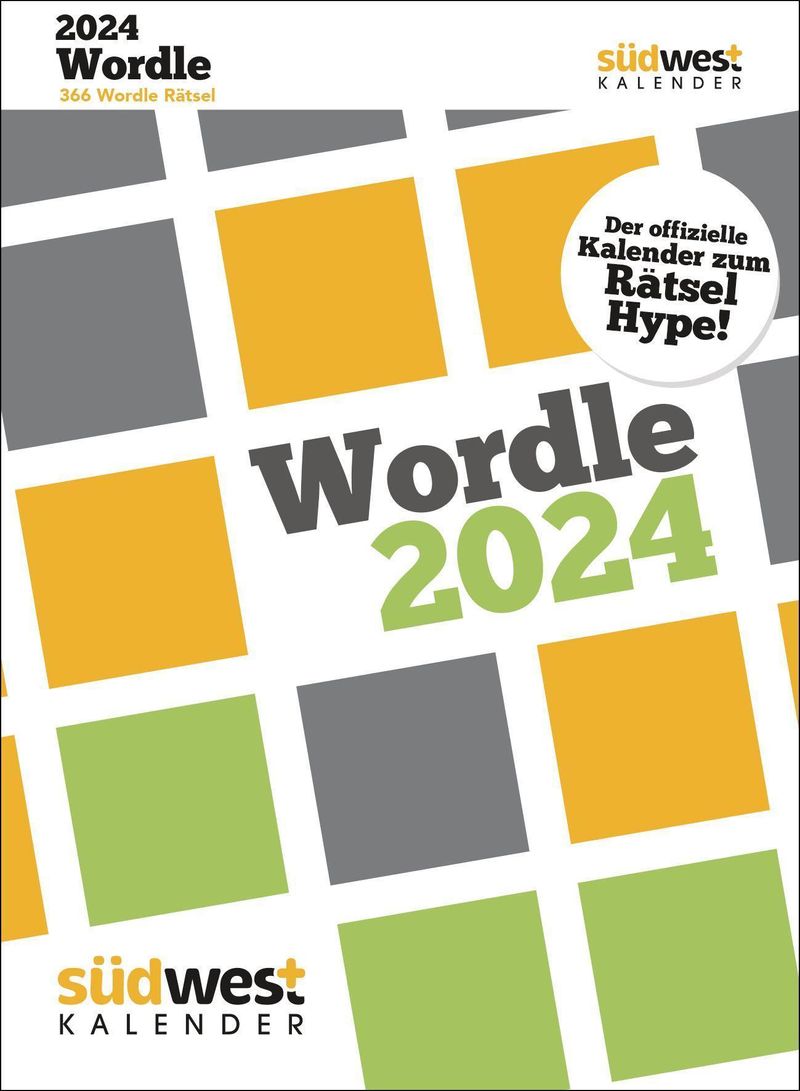Wordle 2024 366 Wordle Rätsel Tagesabreisskalender zum Aufstellen