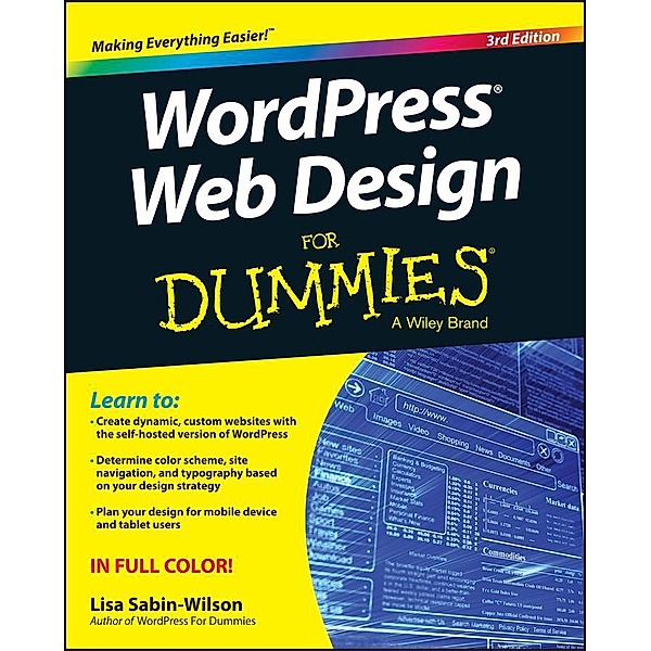 WordPress Web Design For Dummies, Lisa Sabin-Wilson
