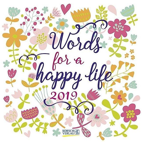 Words for a happy life 2019