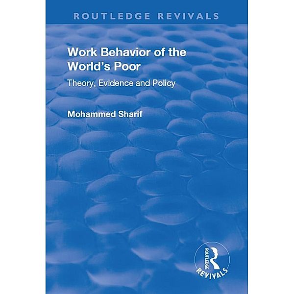 Work Behavior of the World's Poor, Mohammed Sharif