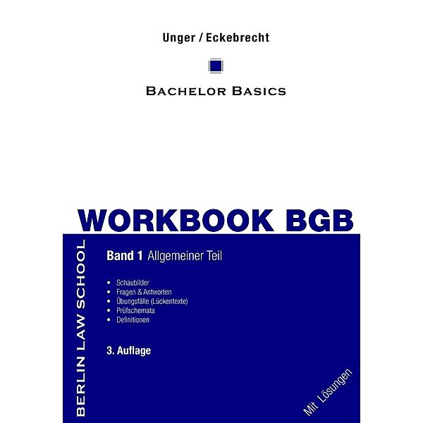 Workbook BGB Band I, Werner Unger, Marc Eckebrecht