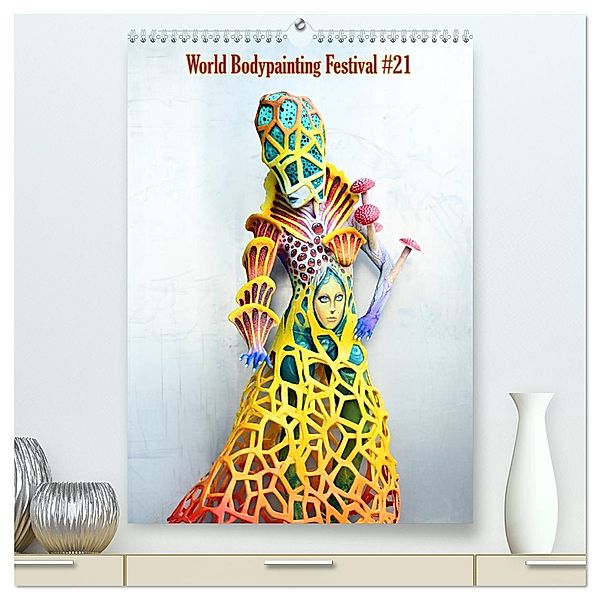 World Bodypainting Festival #21 (hochwertiger Premium Wandkalender 2025 DIN A2 hoch), Kunstdruck in Hochglanz, Calvendo, Dmitri Moisseev