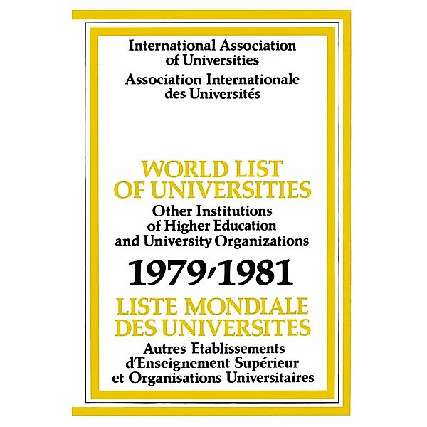 World List of Universities, International Association of Universities