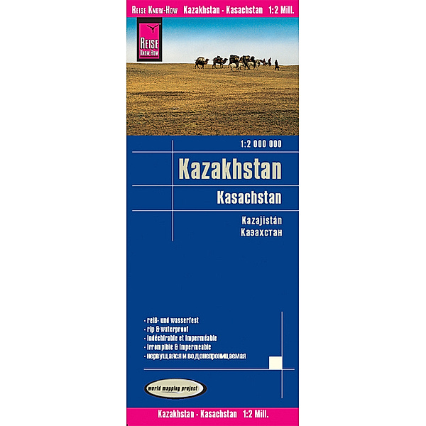 World Mapping Project / Reise Know-How Landkarte Kasachstan / Kazakhstan (1:2.000.000)