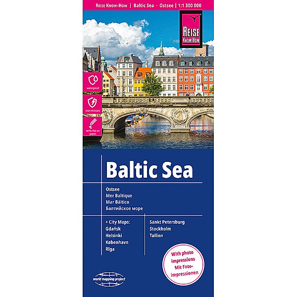 World Mapping Project / Reise Know-How Landkarte Ostsee / Baltic Sea (1:1.300.000). Baltic Sea. Mer baltique. Mar báltico, Reise Know-How Verlag Peter Rump GmbH