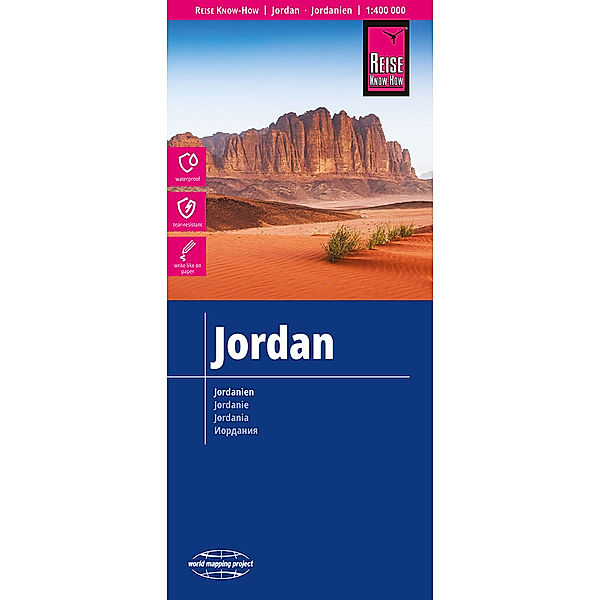 World Mapping Project / Reise Know-How Landkarte Jordanien / Jordan (1:400.000)