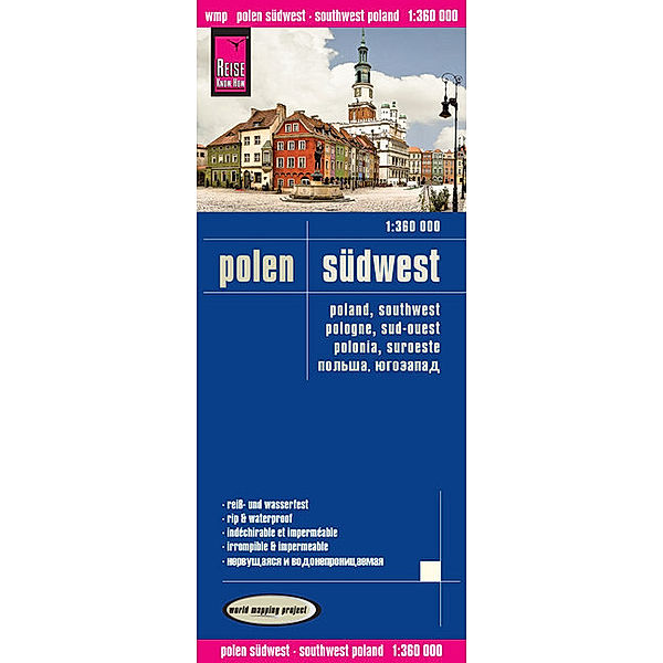 World Mapping Project / Reise Know-How Landkarte Polen, Südwest (1:360.000)