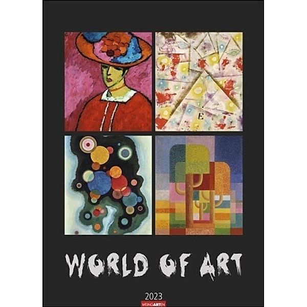World of Art Kalender 2023. Meisterwerke der klassischen Moderne in einem Kunstkalender Großformat. Jahres-Wandkalender