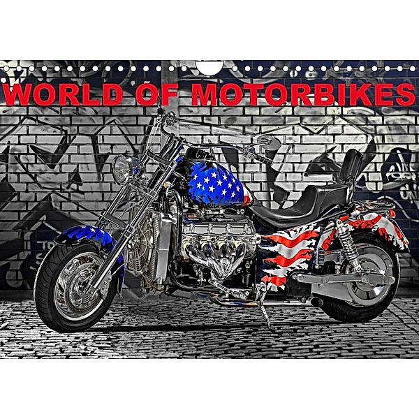 World of Motorbikes (Wall Calendar 2023 DIN A4 Landscape), insideportugal