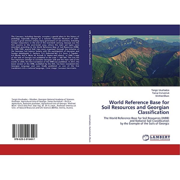 World Reference Base for Soil Resources and Georgian Classification, Tengiz Urushadze, Tamar Kvrivishvili, Winfried Blum