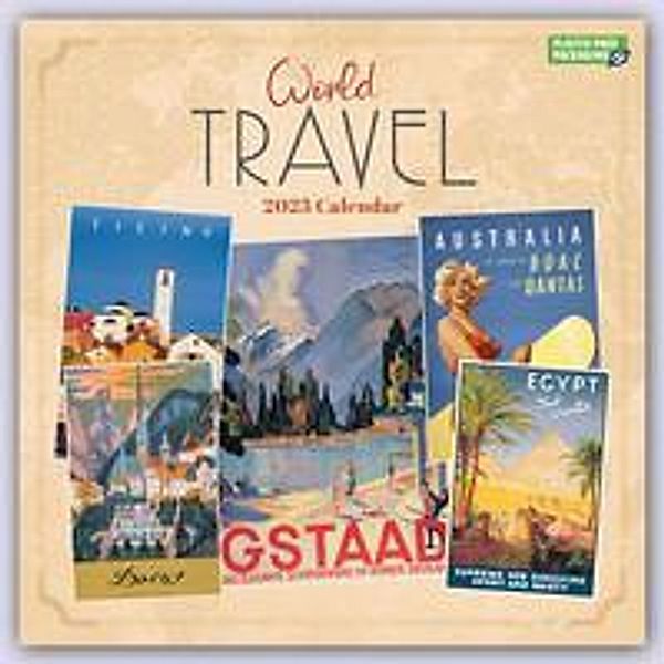 World Travel - Weltreise 2023 - 12-Monatskalender, Carousel Calendar