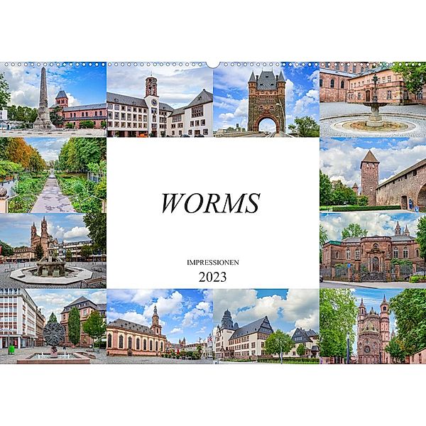 Worms Impressionen (Wandkalender 2023 DIN A2 quer), Dirk Meutzner