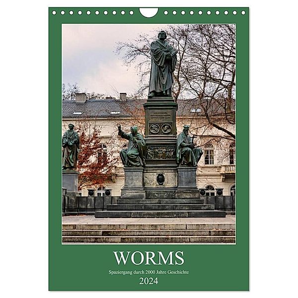 Worms - Spaziergang durch 2000 Jahre Geschichte (Wandkalender 2024 DIN A4 hoch), CALVENDO Monatskalender, Thomas Bartruff