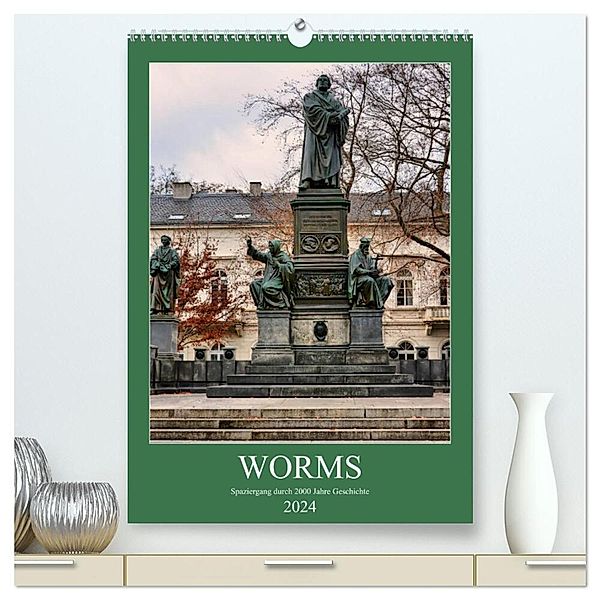 Worms - Spaziergang durch 2000 Jahre Geschichte (hochwertiger Premium Wandkalender 2024 DIN A2 hoch), Kunstdruck in Hochglanz, Thomas Bartruff