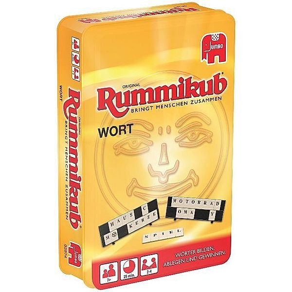 Jumbo Spiele Wort Rummikub Kompakt, in Metalldose (Spiel)