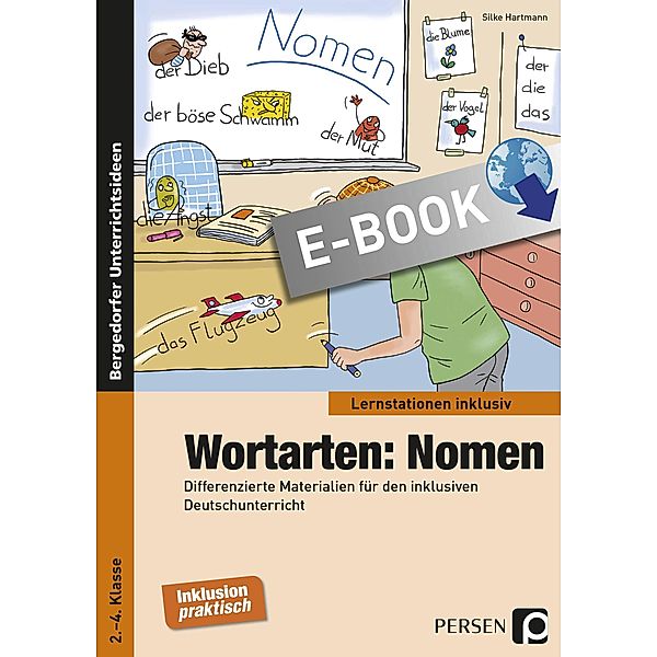 Wortarten: Nomen / Lernstationen inklusiv, Silke Hartmann