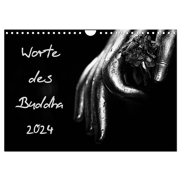 Worte des Buddha 2024 (Wandkalender 2024 DIN A4 quer), CALVENDO Monatskalender, Victoria Knobloch