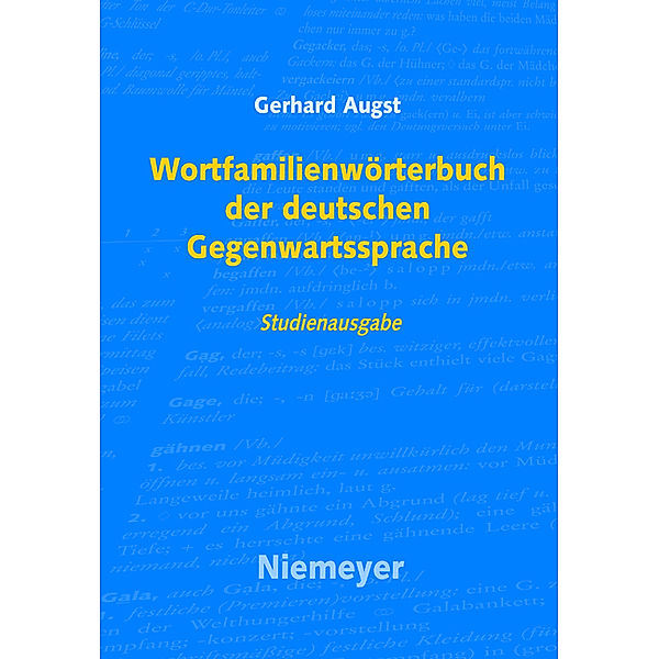 Wortfamilienwörterbuch der deutschen Gegenwartssprache, Gerhard Augst