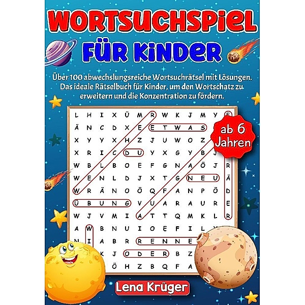 Wortsuchspiel für Kinder ab 6 Jahren, Lena Krüger