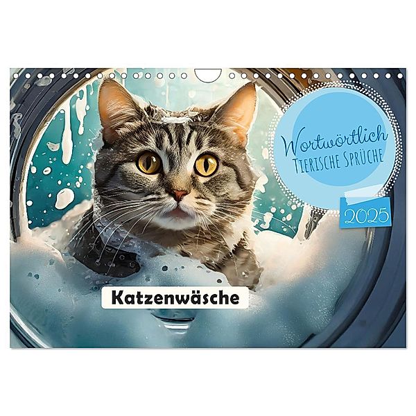 Wortwörtlich - Tierische Sprüche (Wandkalender 2025 DIN A4 quer), CALVENDO Monatskalender, Calvendo, pixs:sell