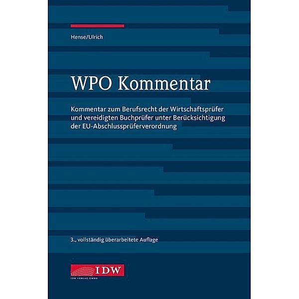 WPO Kommentar, Burkhard Hense, Dieter Ulrich