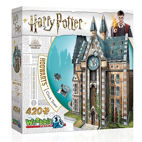 Folkmanis, Wrebbit Wrebbit Puzzle 3D - Harry Potter Hogwarts Clock Tower (Puzzle)